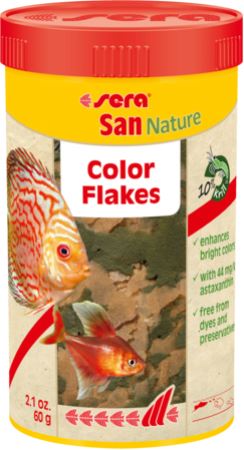 סרה סאן קולור 1 ליטר / 210 גרם Sera San Color Nature - בית הובי אונליין