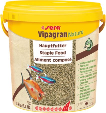 סרה ויפגראן 10 ליטר / 3 קילו Sera Vipagran Nature - תמונה 1 סרה ויפגראן 10 ליטר / 3 קילו Sera Vipagran Nature - תמונה 1
