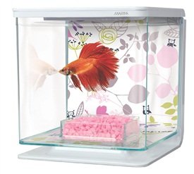 אקווריום קטן 2 ליטר Marina Betta Kit, Floral