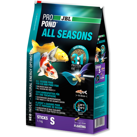 מזון לדגי בריכה JBL All Seasons מזון לדגי בריכה JBL All Seasons