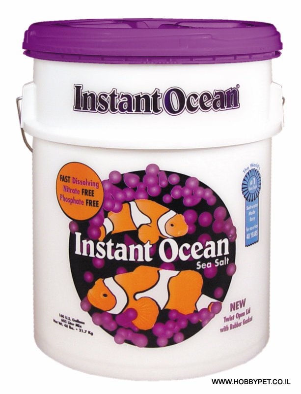 מלח לאקווריום מרינה 25 קילו Instant Ocean מלח לאקווריום מרינה 25 קילו Instant Ocean