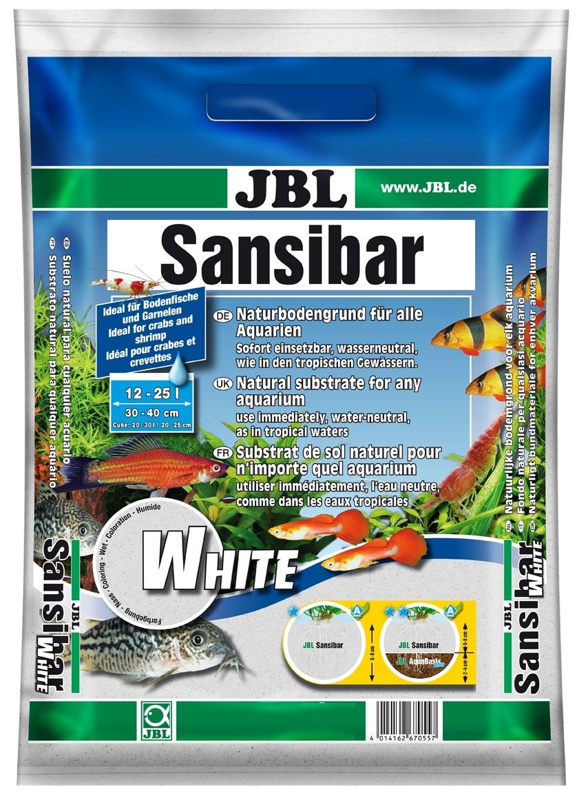 מצע לבן לאקווריום 10 קילו JBL Sansibar WHITE מצע לבן לאקווריום 10 קילו JBL Sansibar WHITE