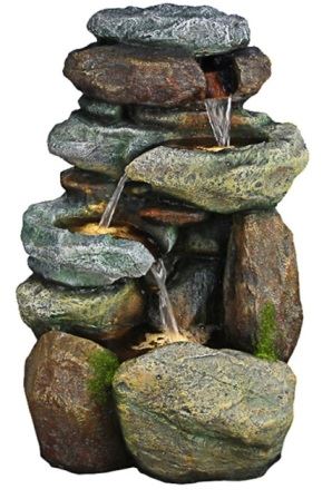 מפל מים לגינה דמוי אבן טבעית מפל מים לגינה דמוי אבן טבעית