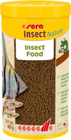 סרה אינסקט 1 ליטר / 400 גרם Sera Insect Nature סרה אינסקט 1 ליטר / 400 גרם Sera Insect Nature