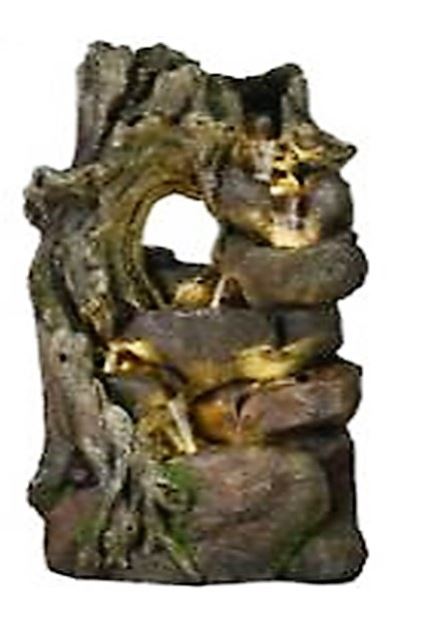 מפל מים לגינה גזע עץ מפל מים לגינה גזע עץ