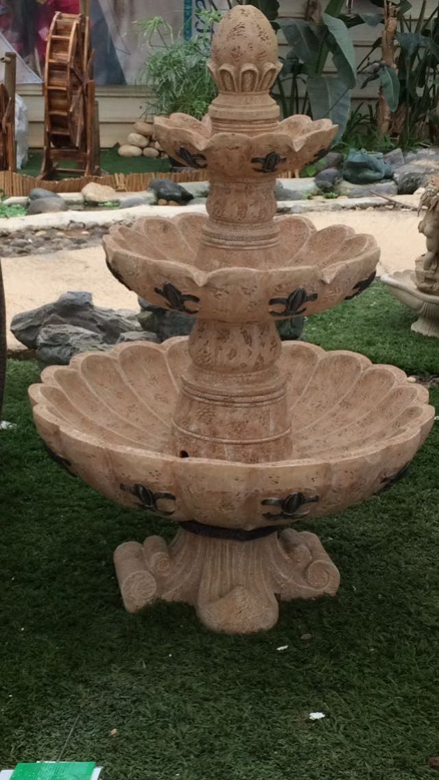 מפל מים לגינה מזרקה קלאסית 4 קומות מפל מים לגינה מזרקה קלאסית 4 קומות