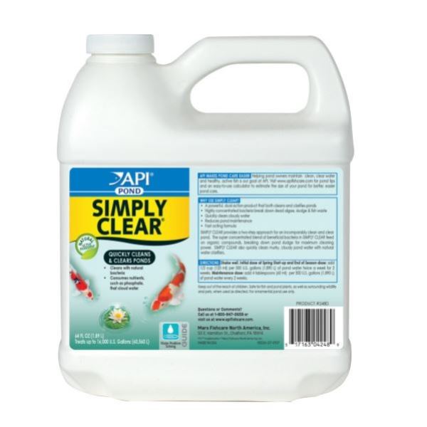 מטהר מים טבעי API Pond Simply Clear 946ML מטהר מים טבעי API Pond Simply Clear 946ML