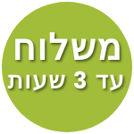 משלוח תוך 3 שעות משלוח תוך 3 שעות